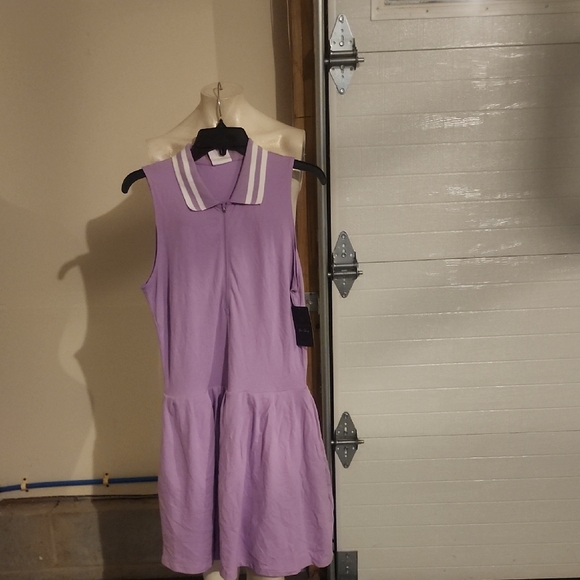 Sage Collective Pro Shop Tennis Dress With Built In Shorts Size L - Picture 1 of 6
